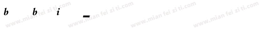 Bembo Bold Italic字体转换